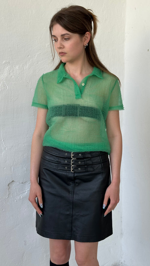 190 / leather skirt