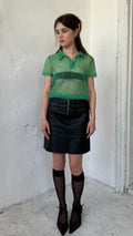 190 / leather skirt