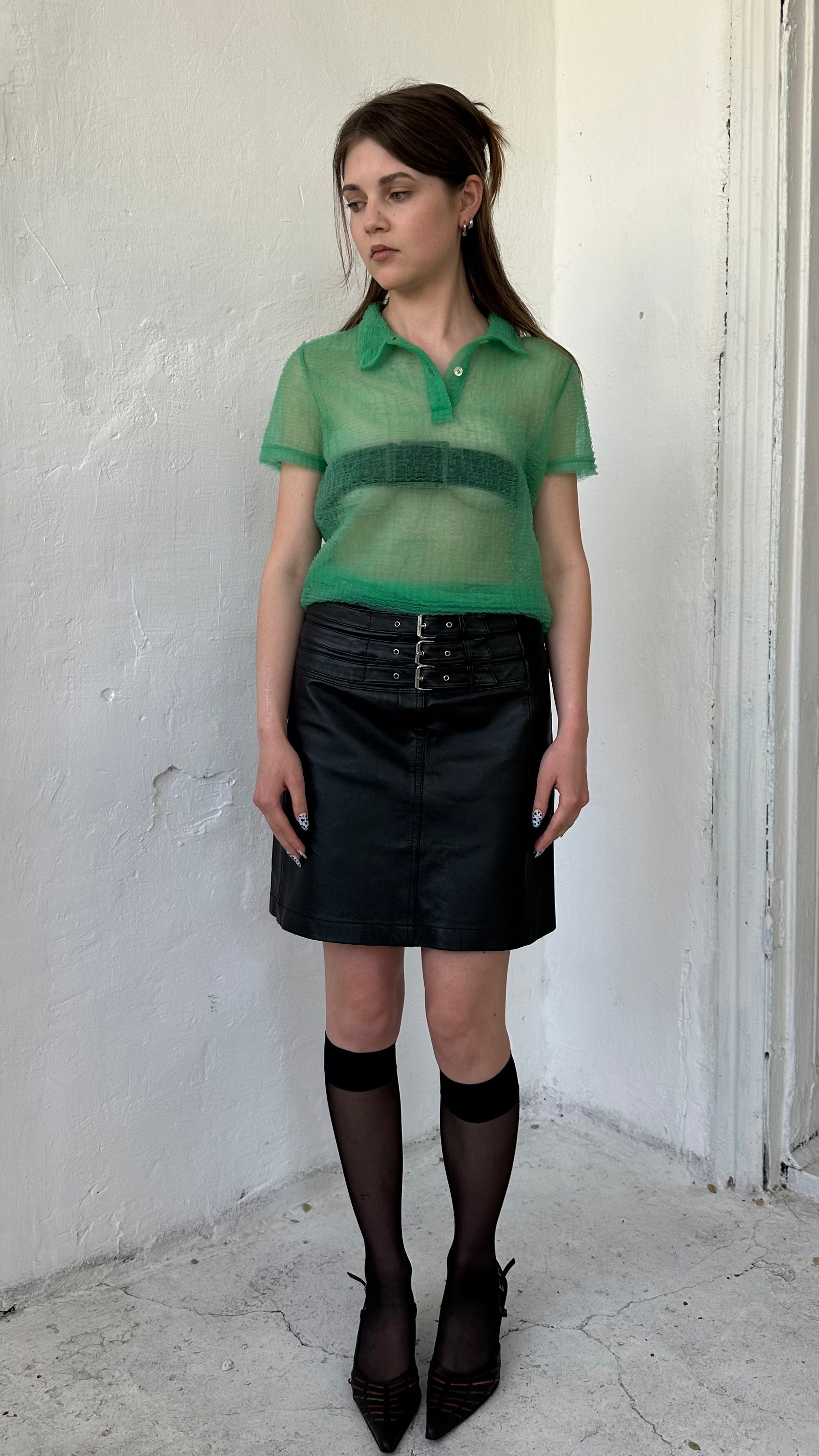 190 / leather skirt