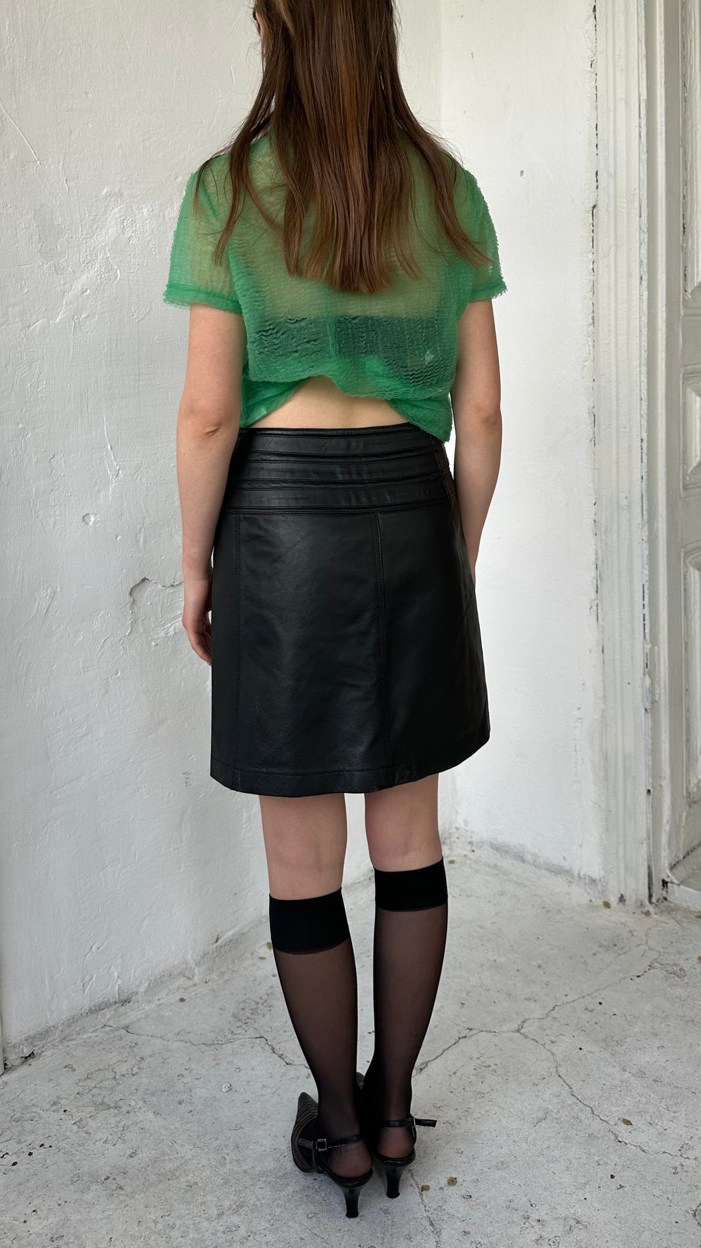 190 / leather skirt