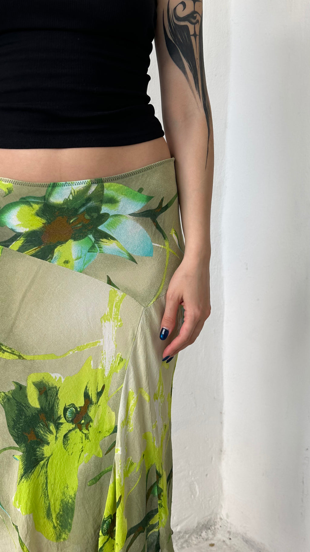 191 / floral midi skirt