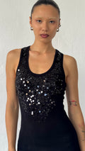 326 / sequined tank top