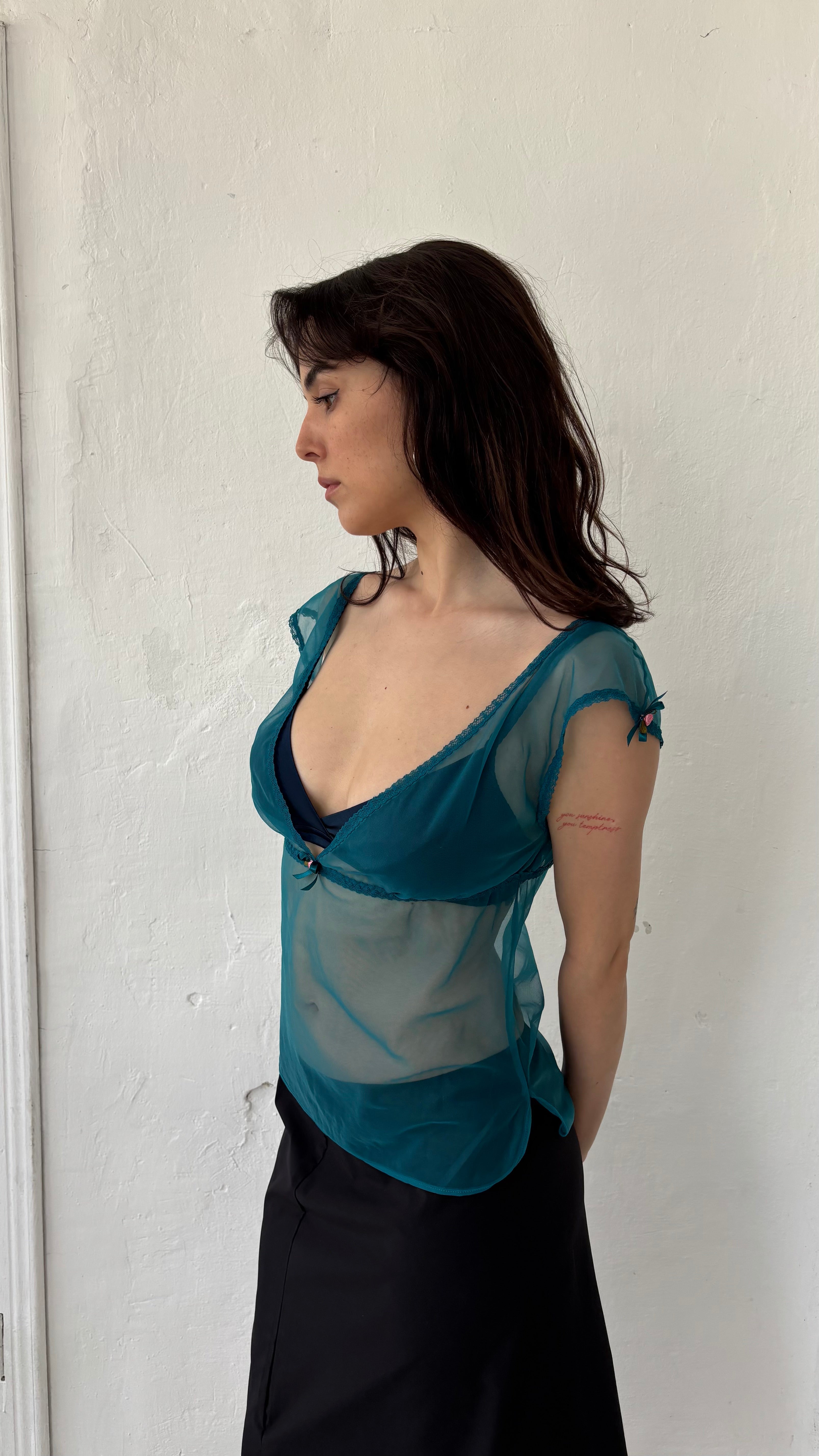 340 / INTIMISSIMI sheer top