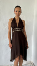 235 / embellished backless dress