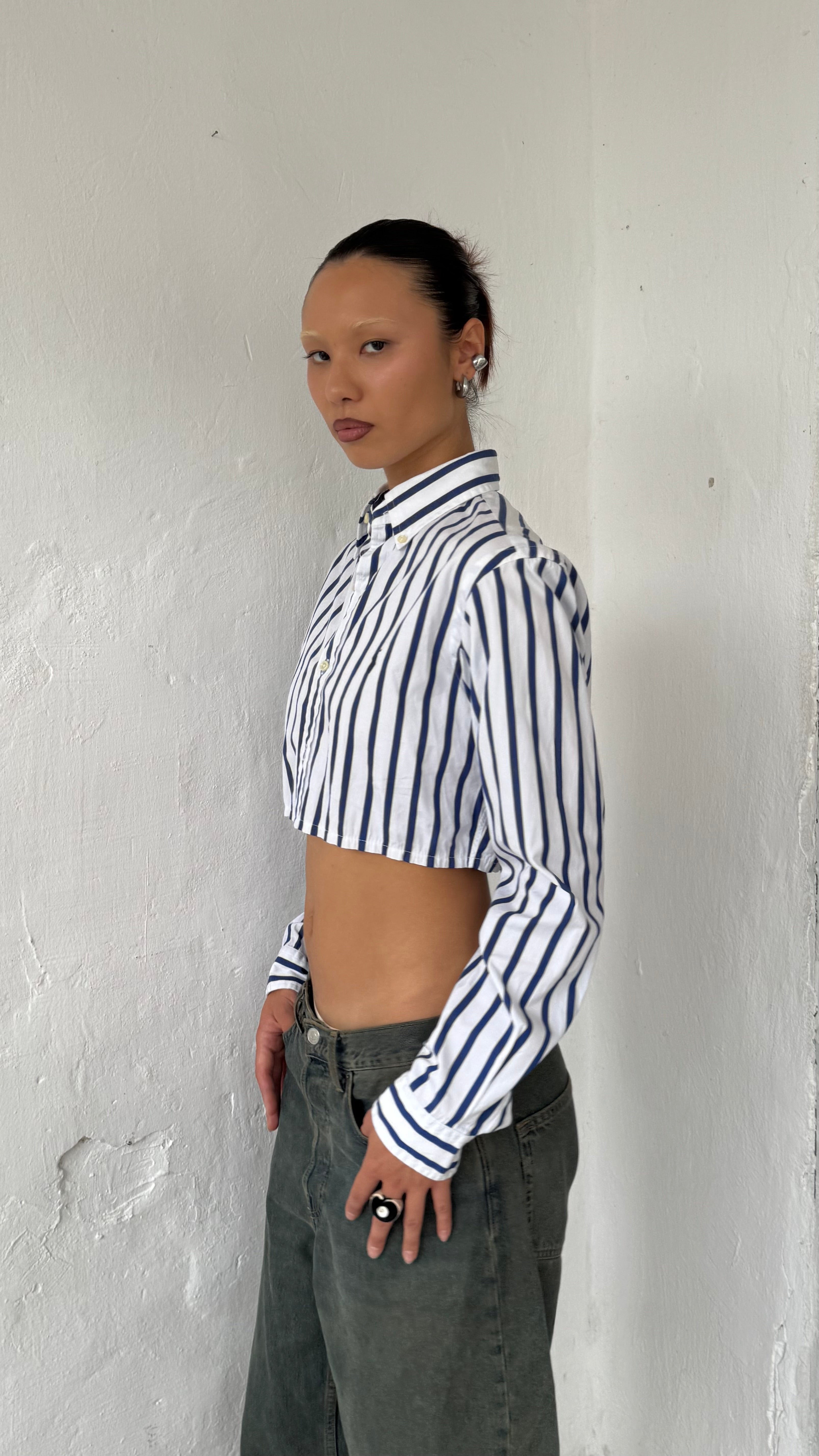 328 / cropped RALPH LAUREN shirt