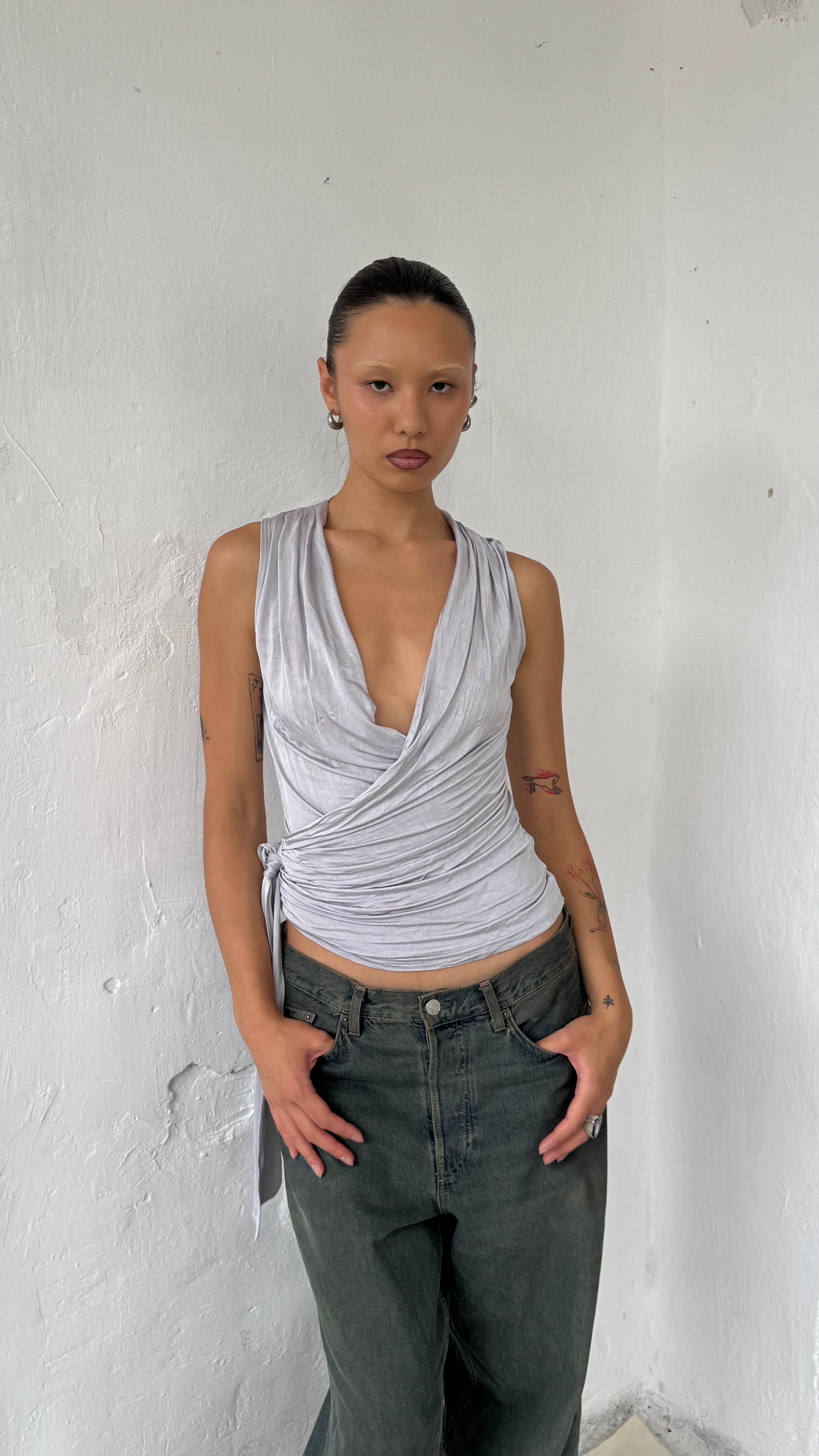 312 / draped blouse