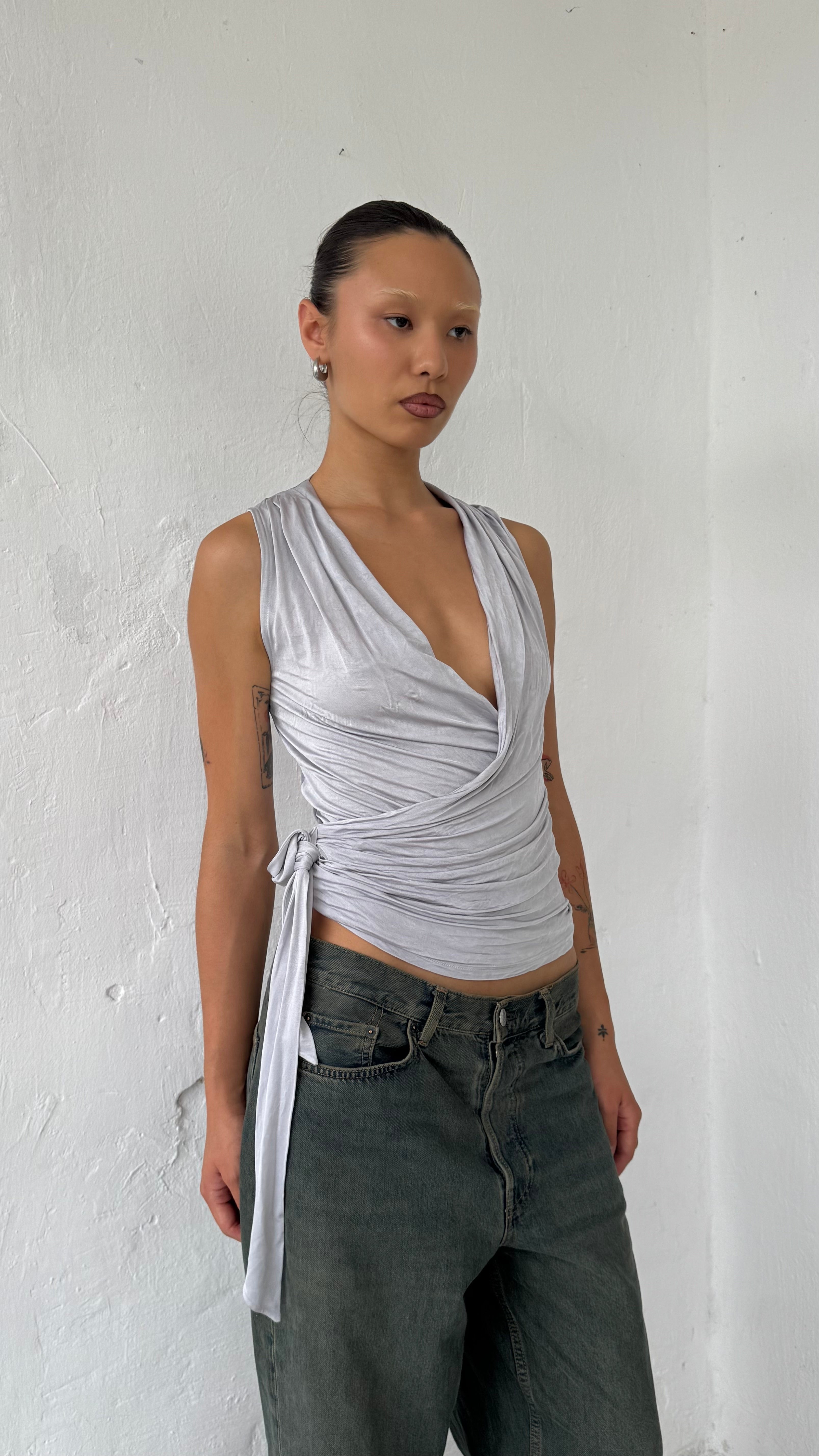 312 / draped blouse