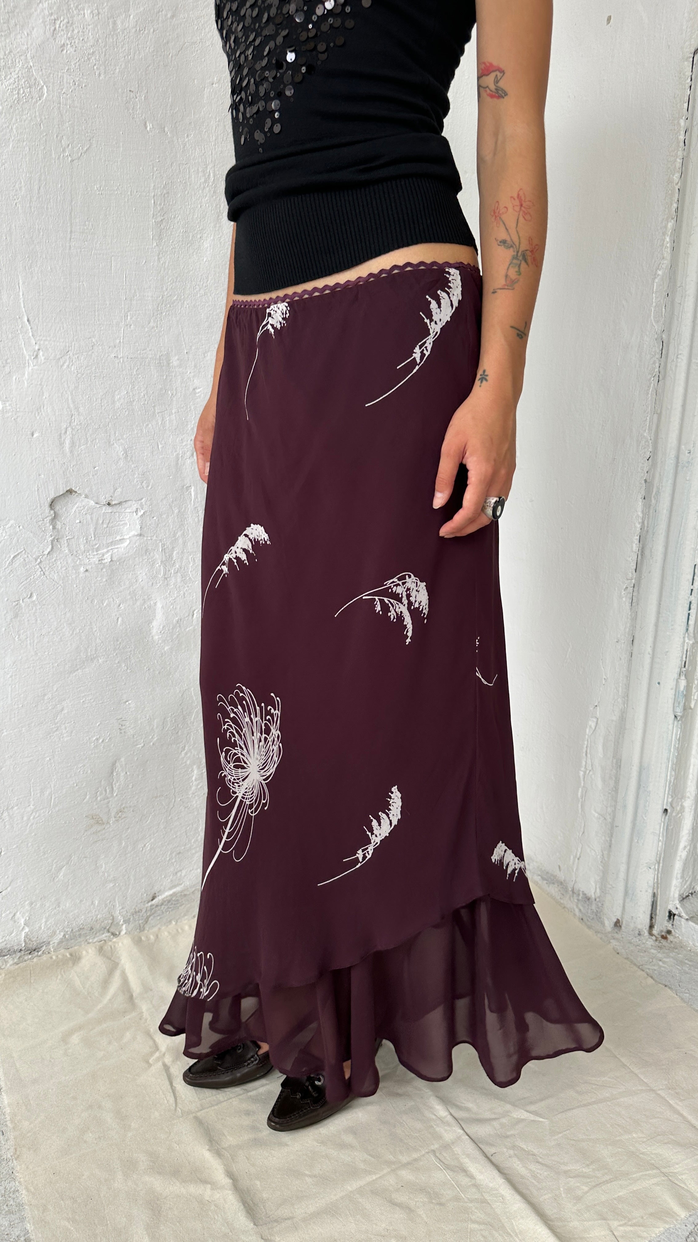 308 / maxi ruffle skirt