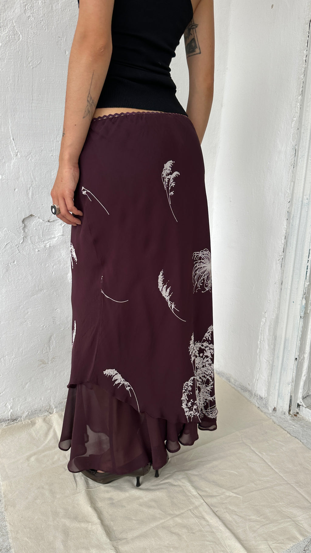 308 / maxi ruffle skirt