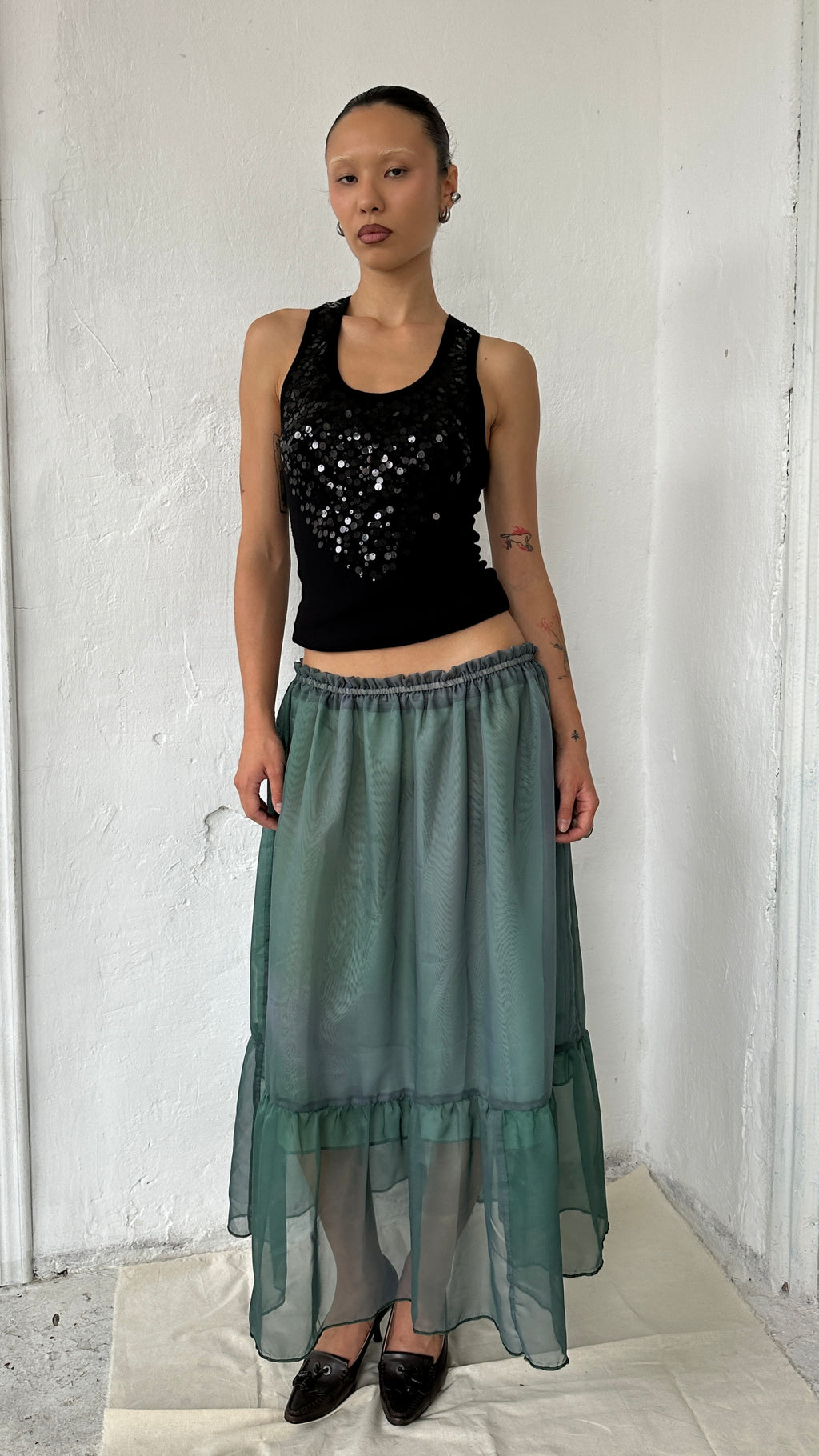306 / handmade chiffon skirt