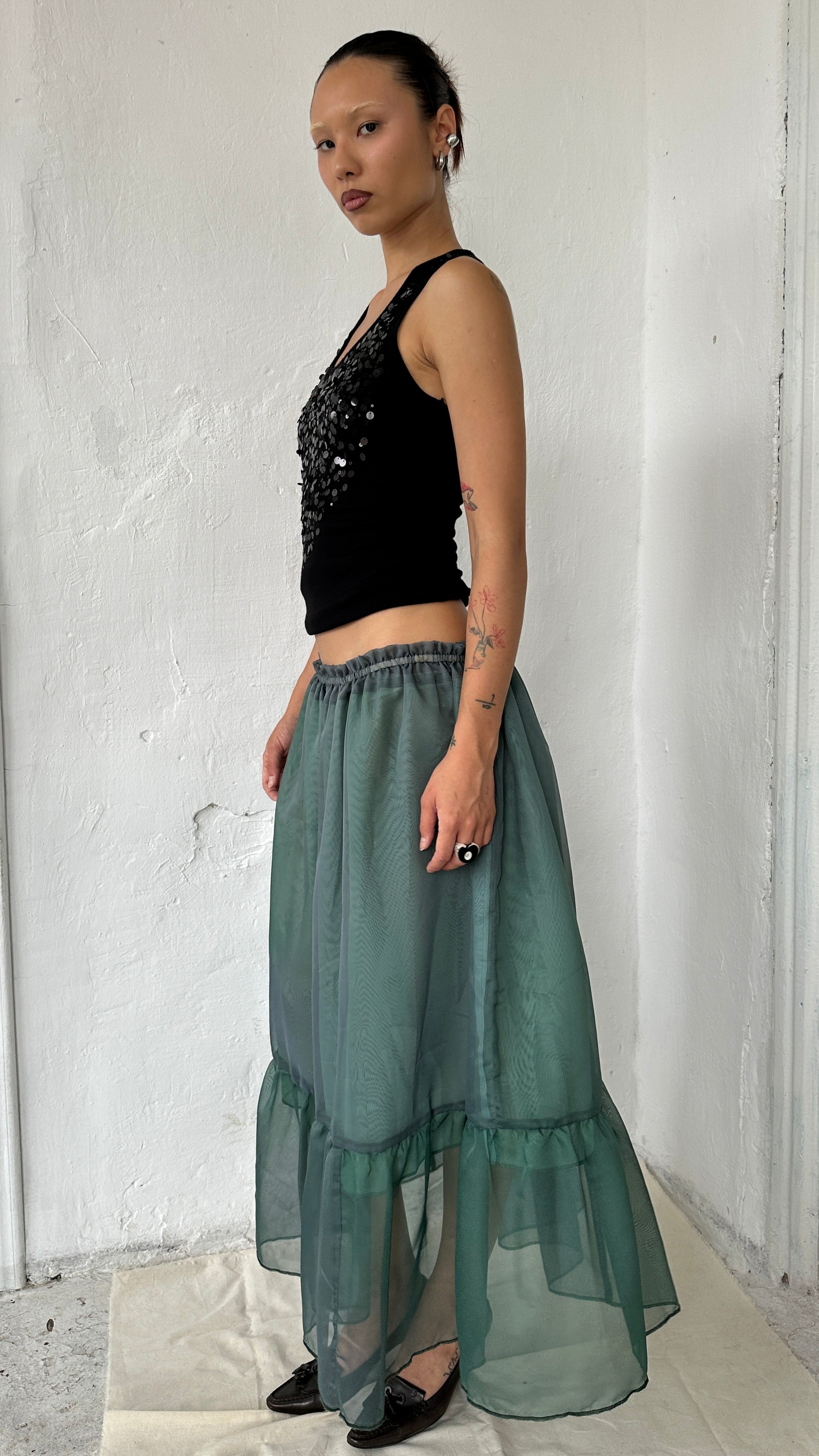 306 / handmade chiffon skirt