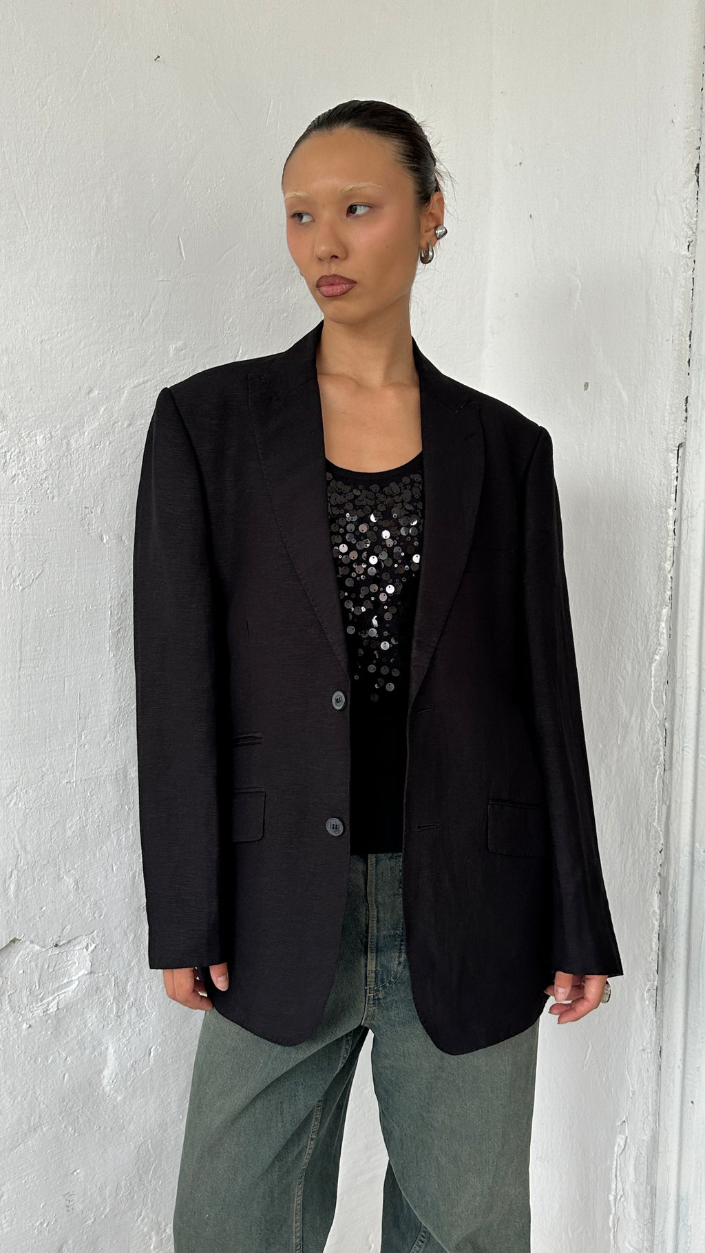 253 / linen blend men's blazer