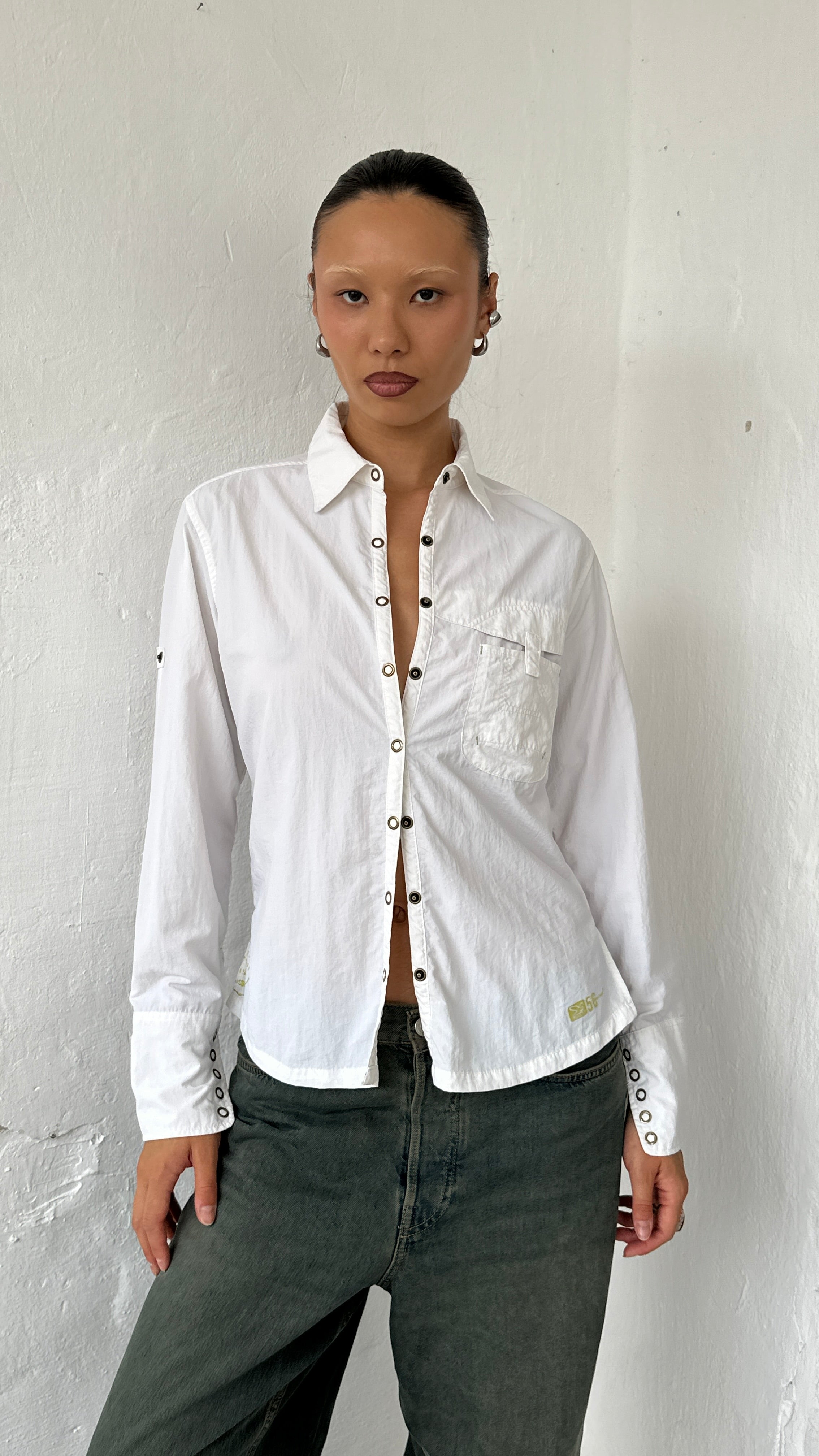 058 / snap button shirt