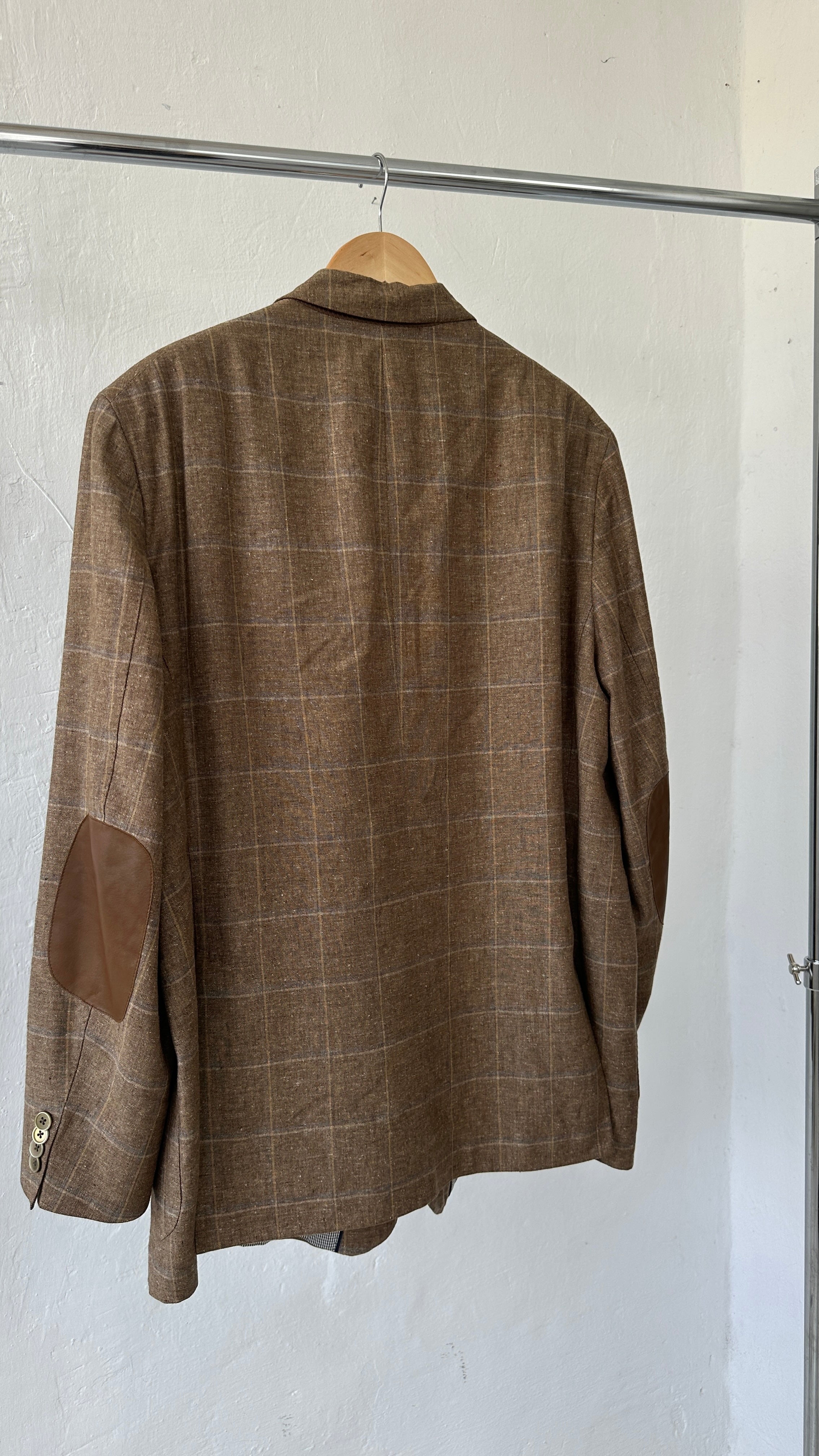 232 / silk&linen blazer men's