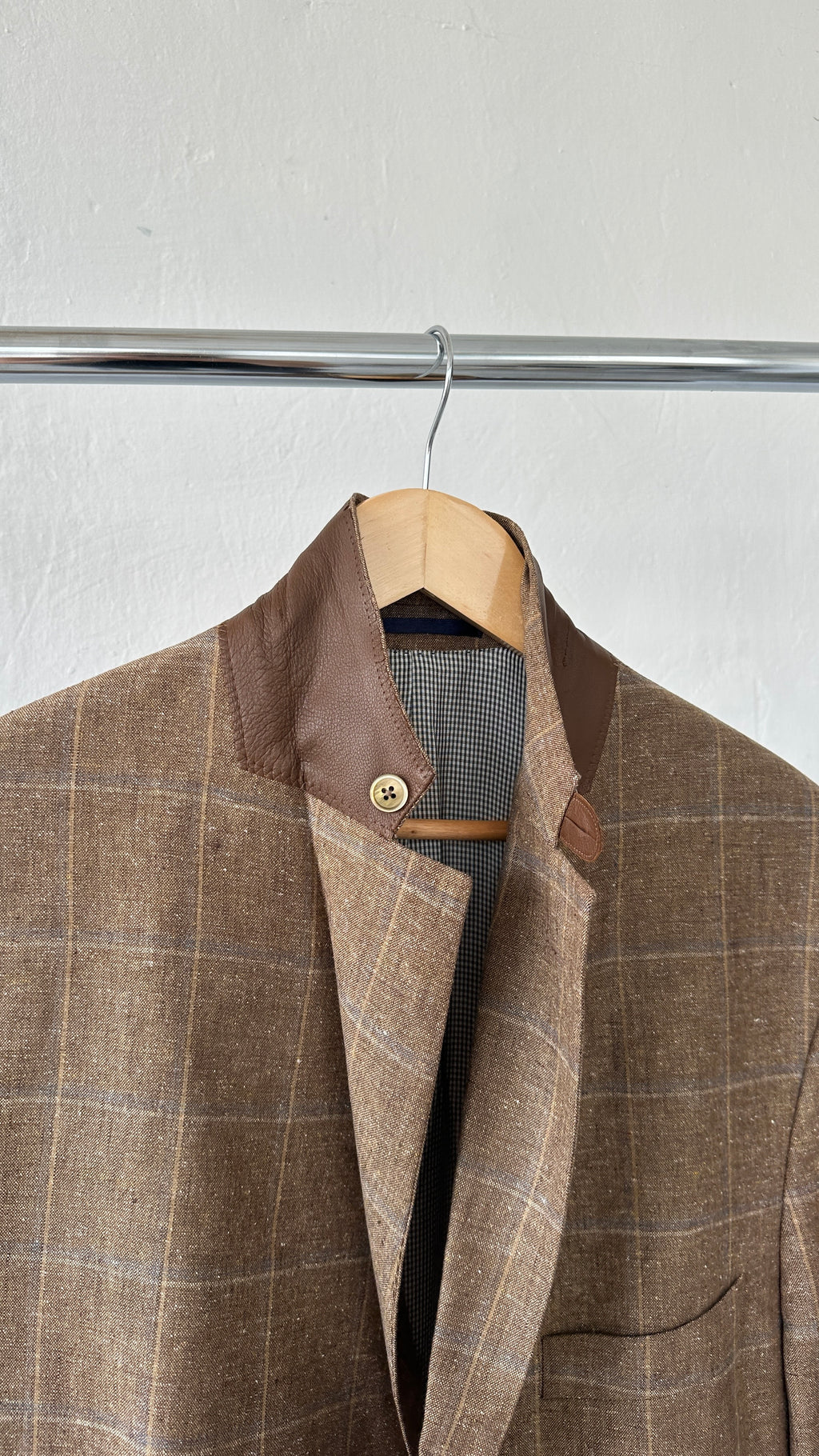 232 / silk&linen blazer men's